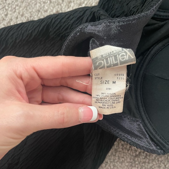 Black vintage halter mini dress - Picture 6 of 8